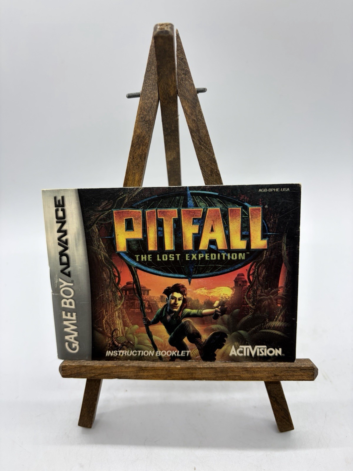 Gameboy Advance Pitfall Instruction Booklet Only Collectible Cool!