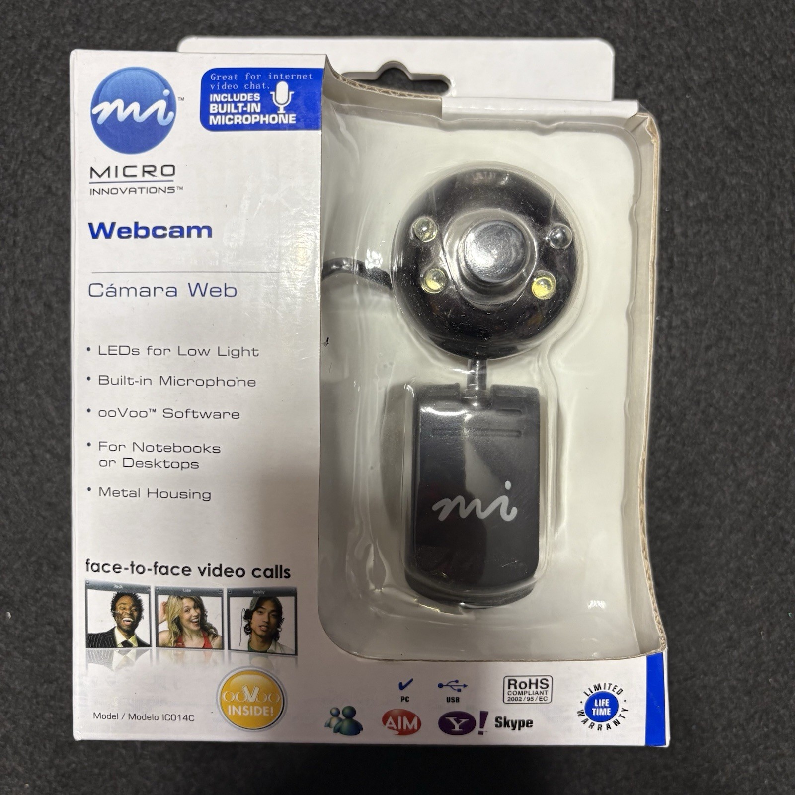 Micro Innovations Webcam USB Model IC435C