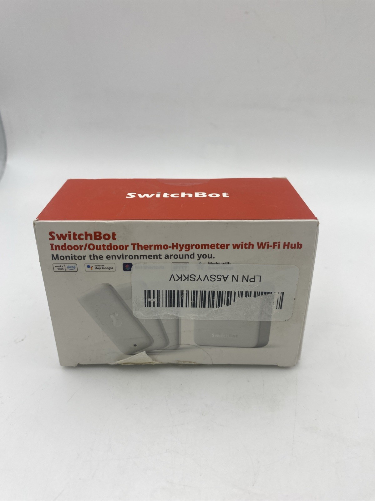 SwitchBot Indoor Outdoor Thermo-Hygrometer W/ WiFi Hub Open Box
