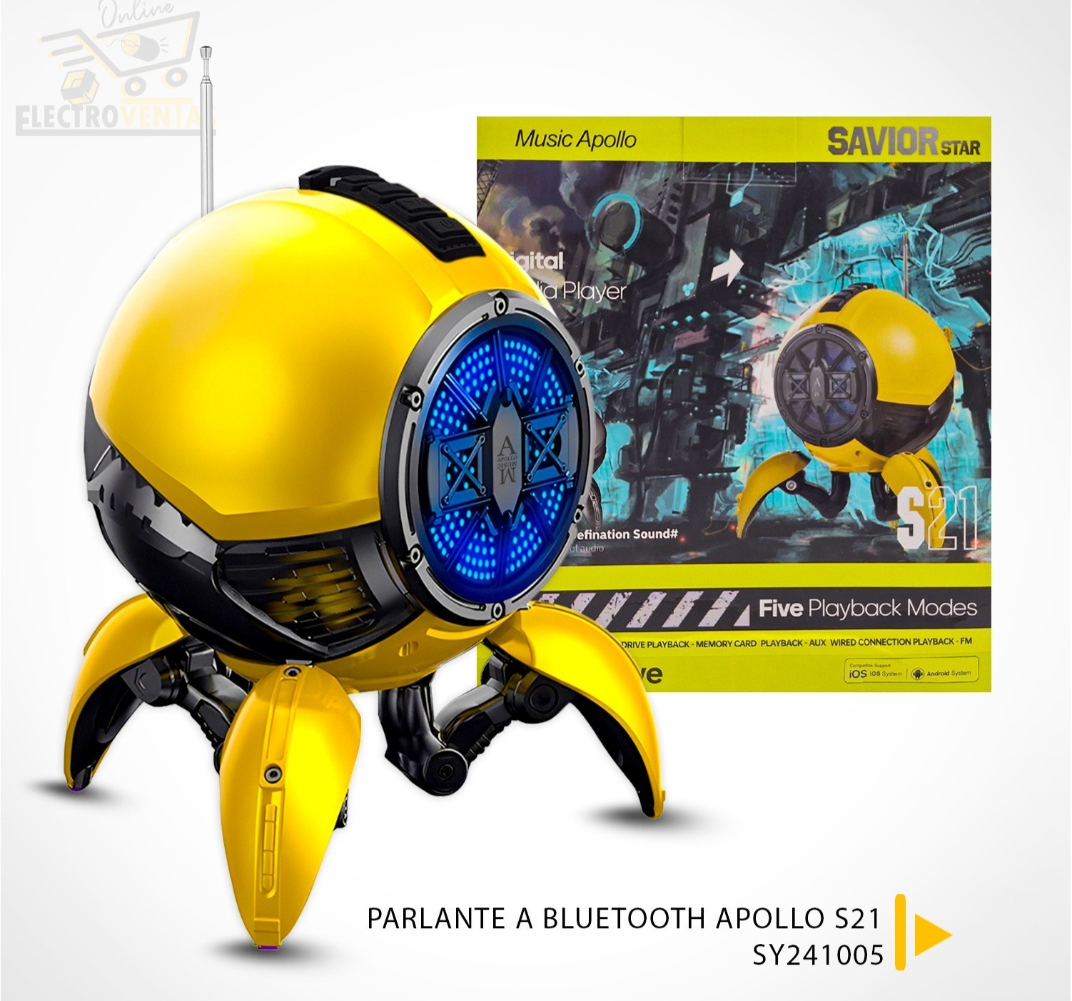 Galactic Mech Alien Bluetooth Speakers Xenomorphic Design/Big 🔊 NIB-Last one
