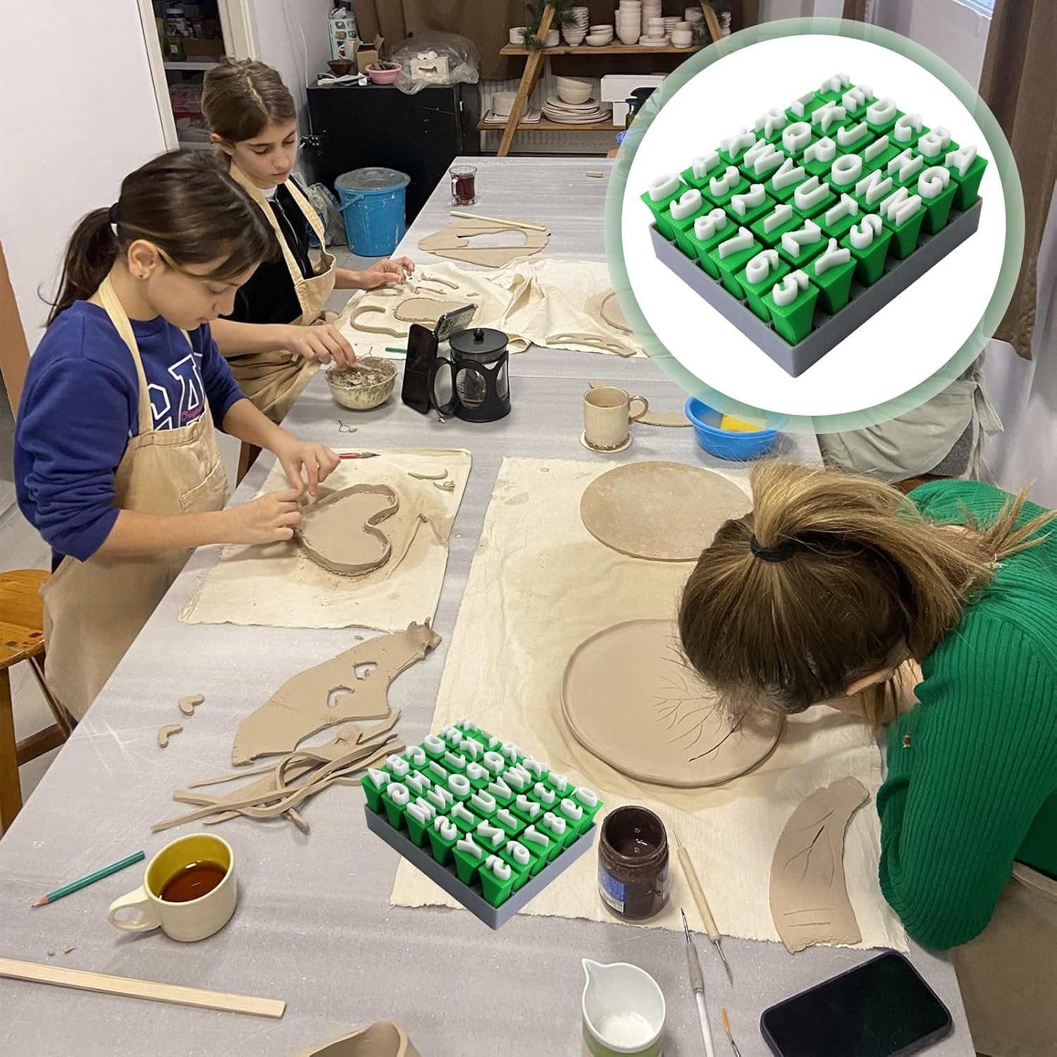 Letter Stamps for Clay Pottery | For Pottery Ceramic Polymer Clay, Uppercase ...