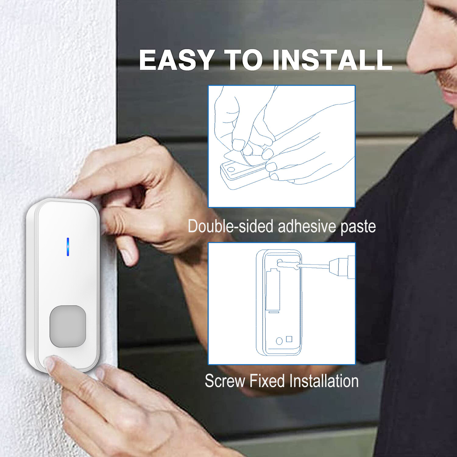 Big House Multi Point Call Multi Point Receive Doorbell Set 3 Button 3 Receivers