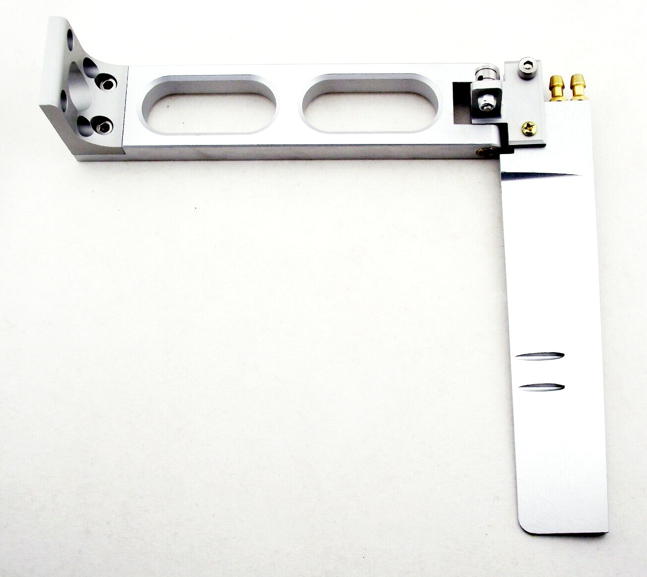 Extended Arm Alloy Rudder Dual Water Pickups for Gasoline Nitro Electric RC Boat