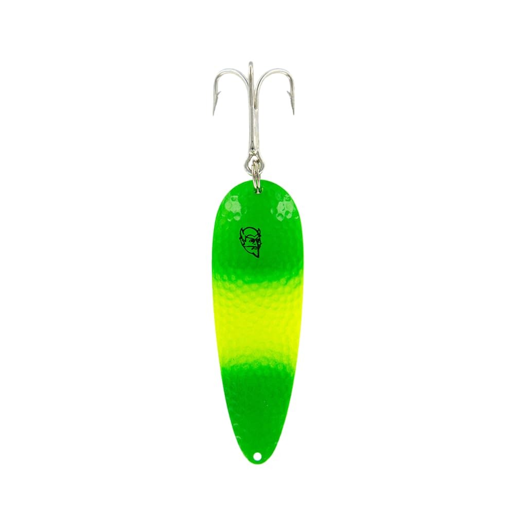 Dardevle 306 Lemon Lime Brass Back Fishing Lure – 1 oz