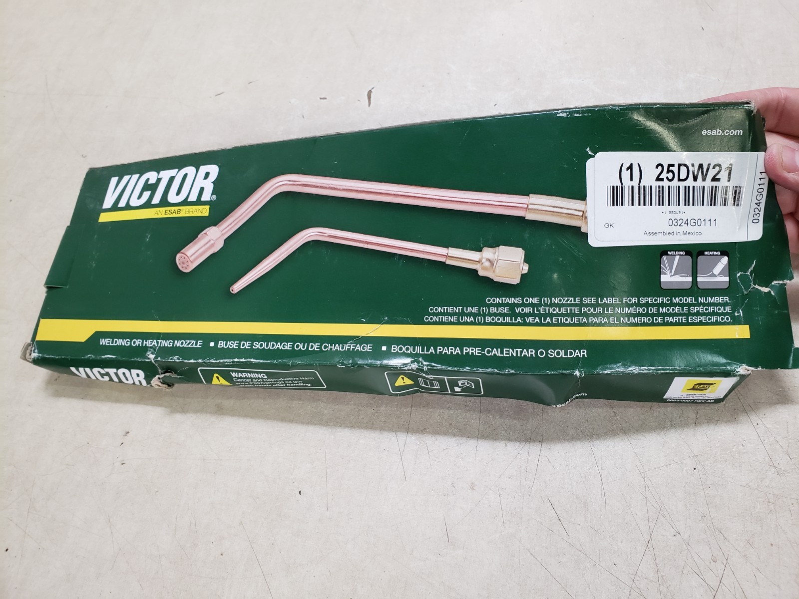 VICTOR 0324-0111 VICTOR MFA-1 Sz8 Acetylne Heating Nozzle 25DW21