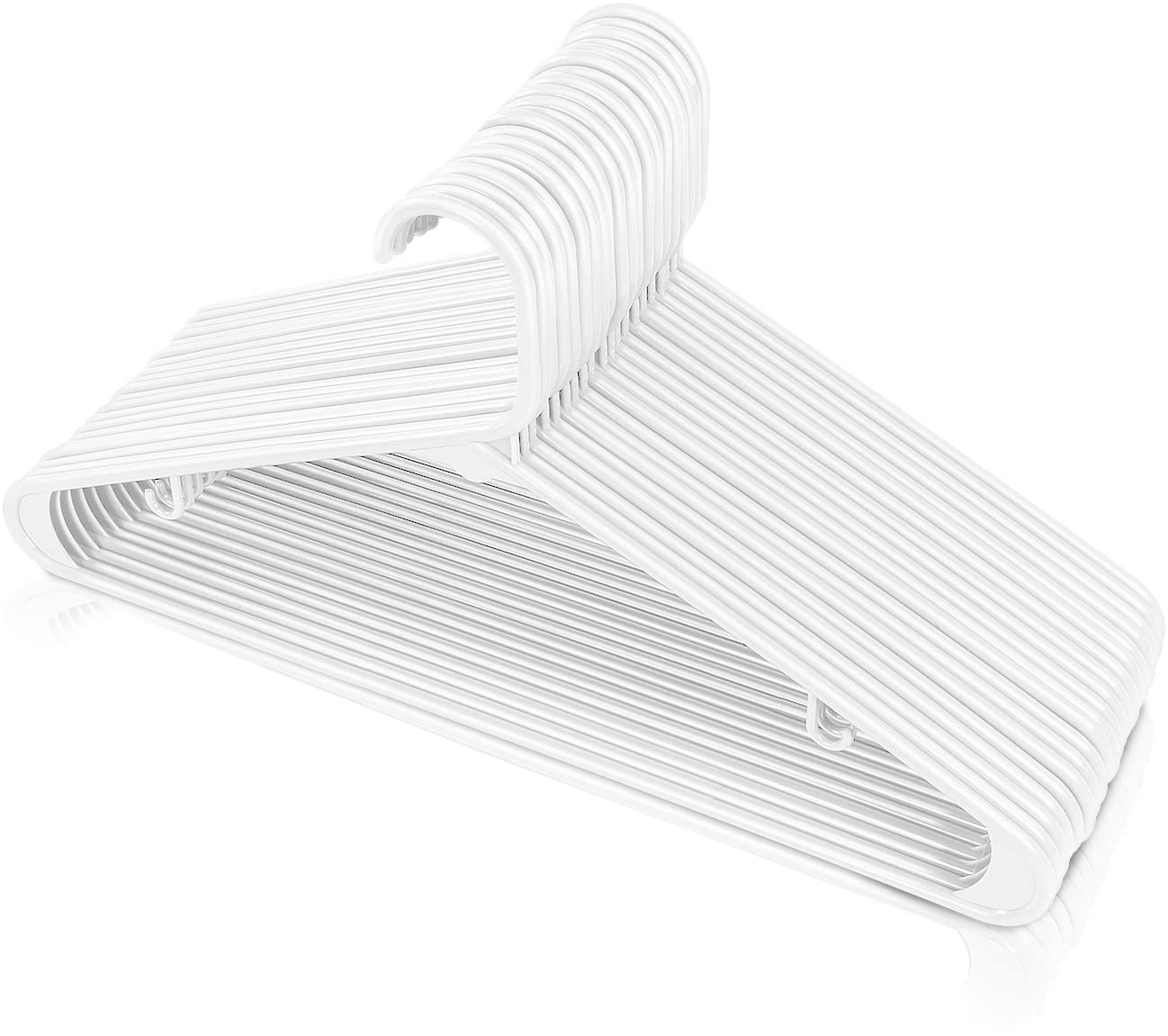 Utopia Home Plastic Hangers 20 Pack - Clothes Hanger with Hooks - Durable