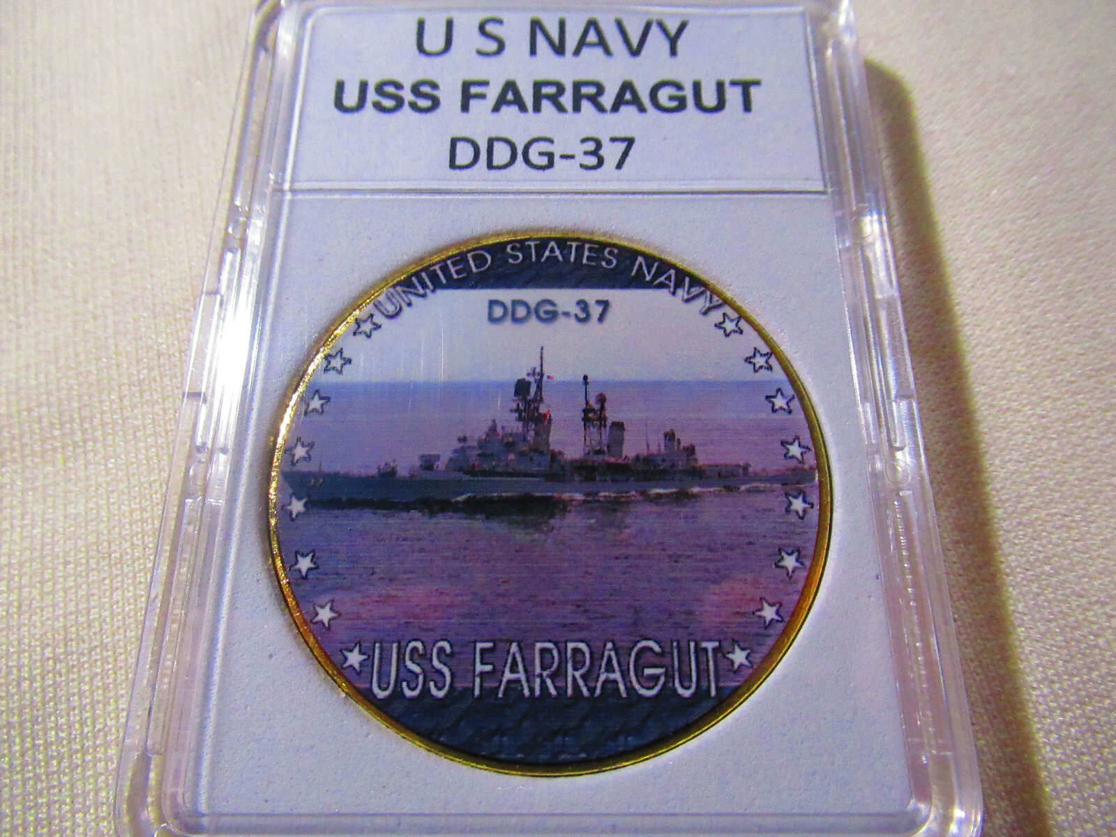 US NAVY - USS FARRAGUT (DDG-37) Challenge Coin