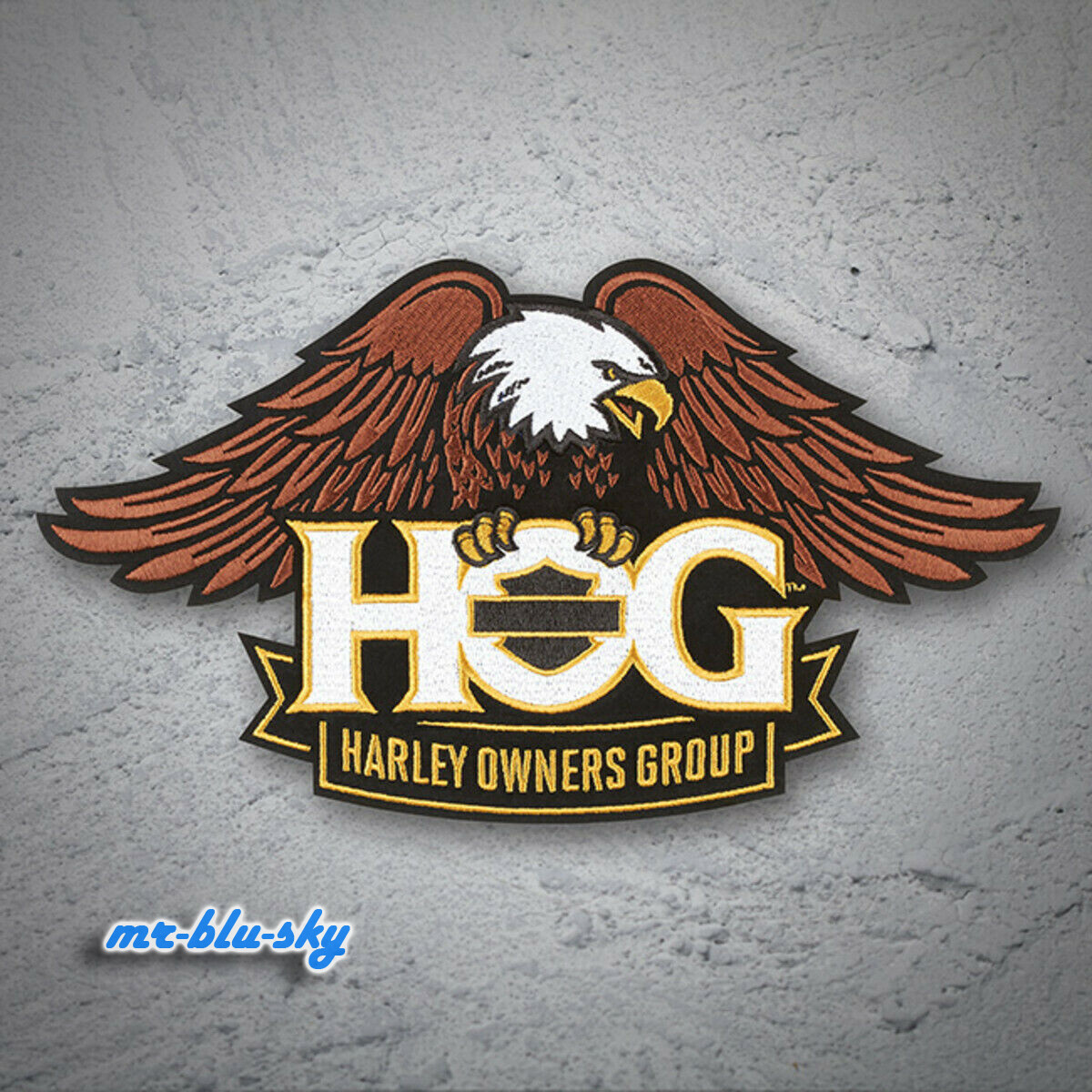 🏍️ Large Eagle Gold Patch ~ Harley Davidson Owners Group HOG H.O.G.