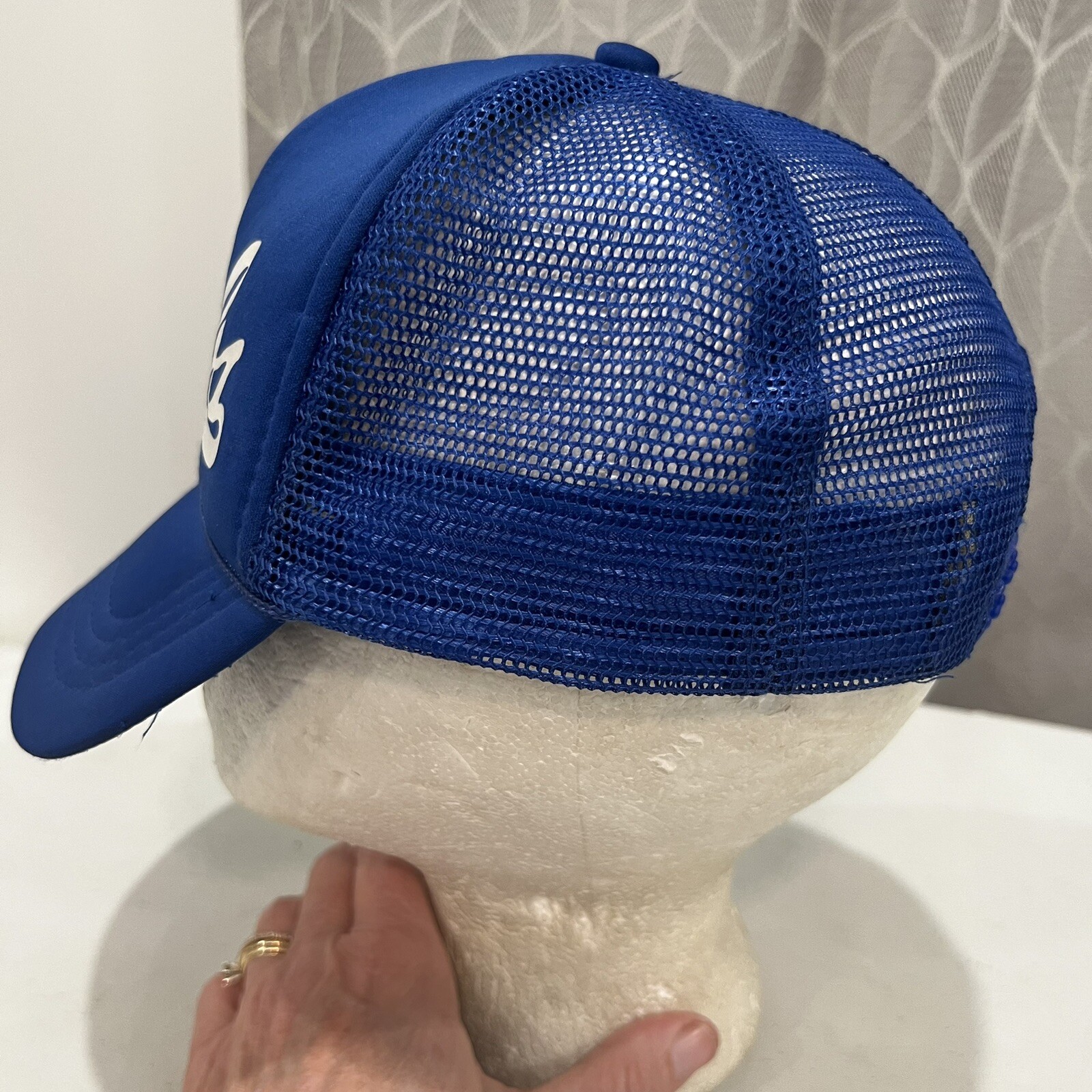 Chicago Cubs White Script Youth Foam Trucker Hat Cap Rope Snapback