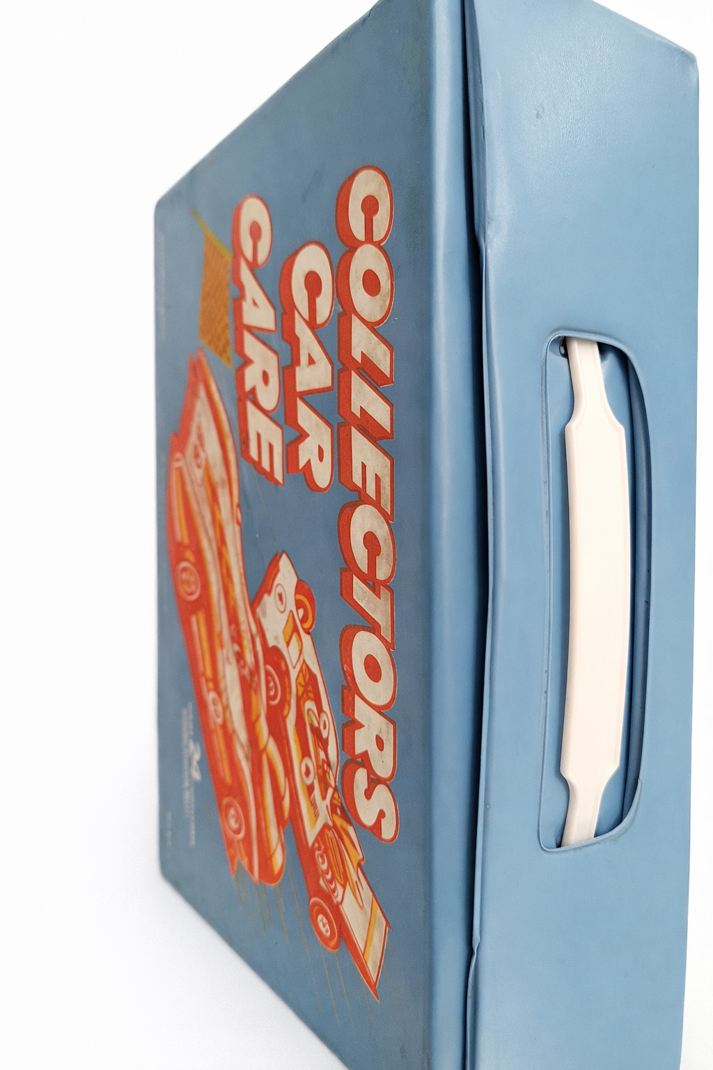 Vintage Collectors Car Case Holds 24 Die-Cast Cars Metal w/ Handle Blue