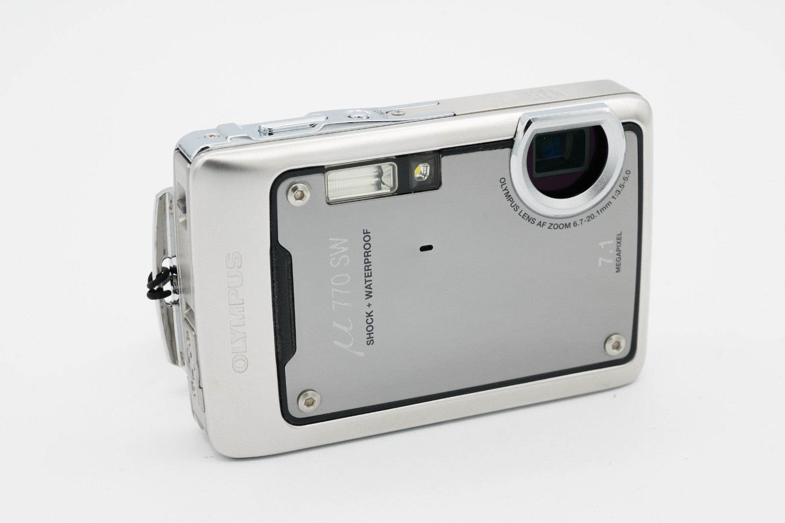 Olympus µ 770 SW 7.1MP Silver Shock + Waterproof Digital Camera - Tested, Mint!