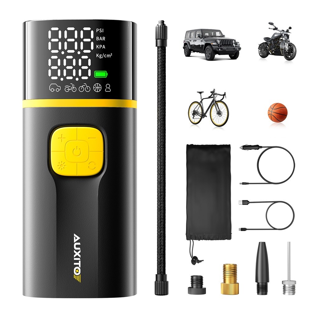 A502 AUXITO LCD Display Power Tire Inflator Portable Air Compressor Universal US