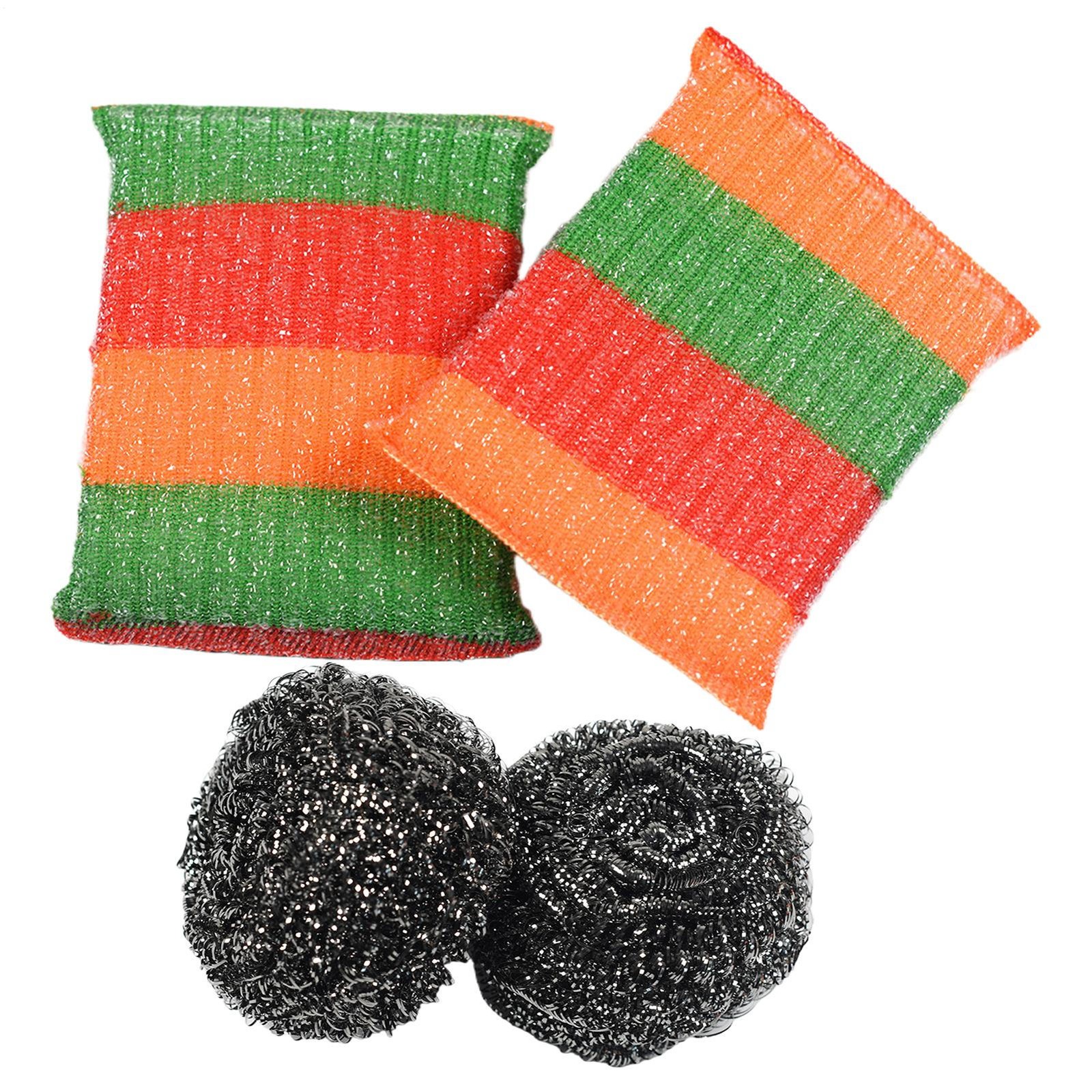 Stainless Steel Sponge Wire Sponge Dish Cleaning Scrubber Multi-Purpose Sponge