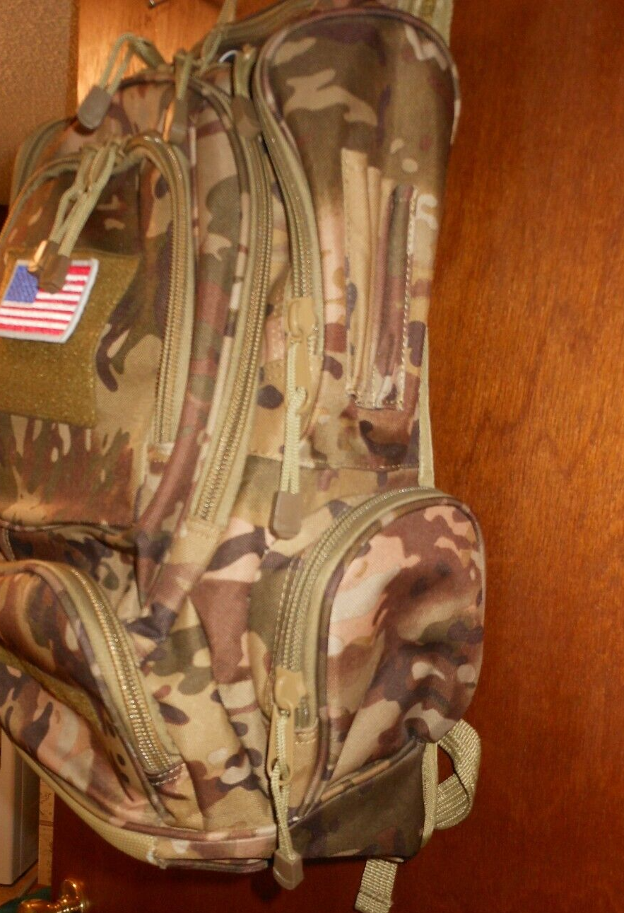 US Military MEDIUM Olive Drab Tan Field Pack Combat Backpack Rucksack