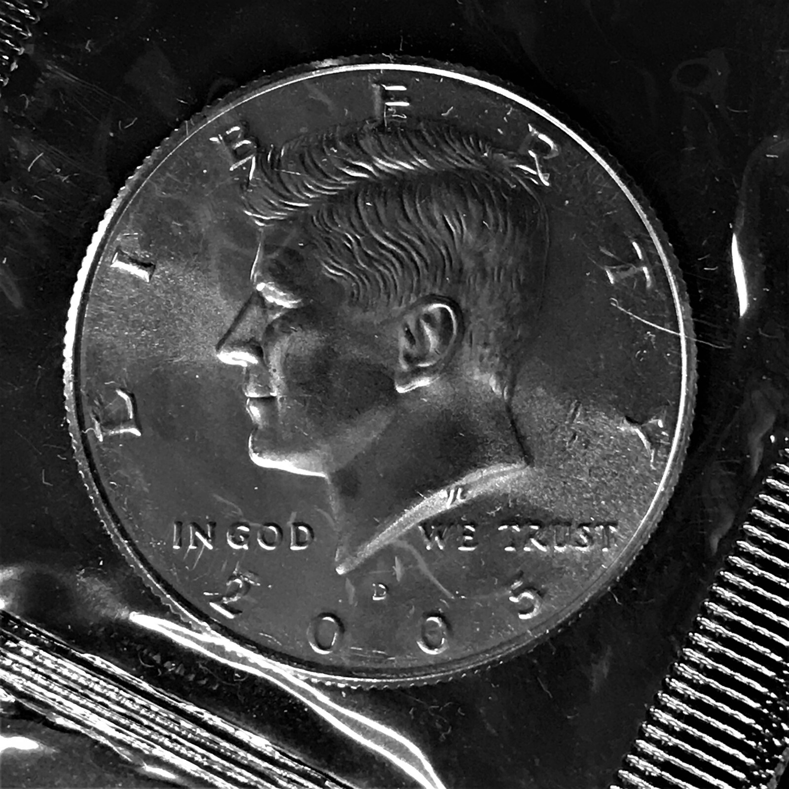 2005 D Kennedy Half Dollar Clad No Silver Brilliant Unc Sealed in Orig Cello BU