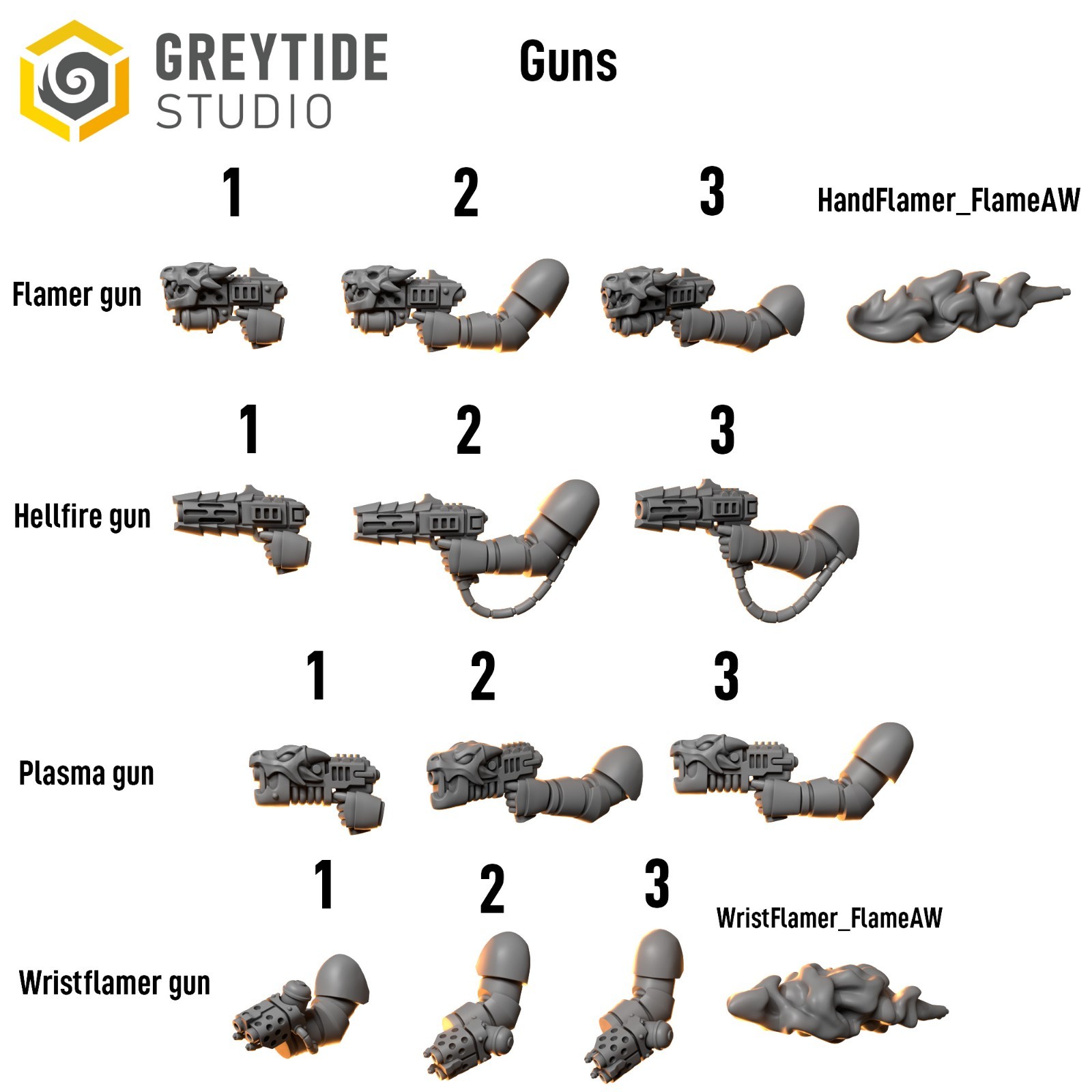 GreyTide Anvil Wardens Upgrade Kit | 100+ Custom Bits | Helmets Weapons Armor