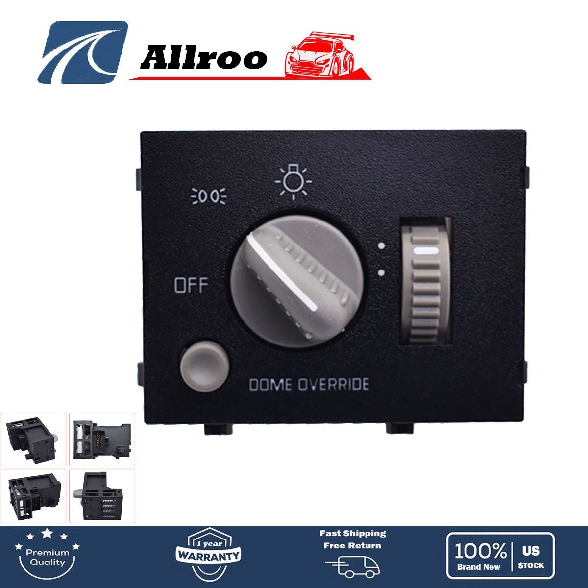 Headlight Headlamp Dimmer Light Switch Black For Chevy GMC 1996-1999