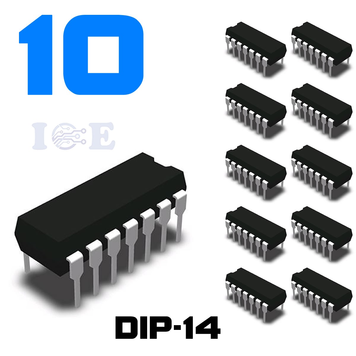 10PCS LM324N LM324 DIP-14 TI Low Power Quad Op-Amplifier IC