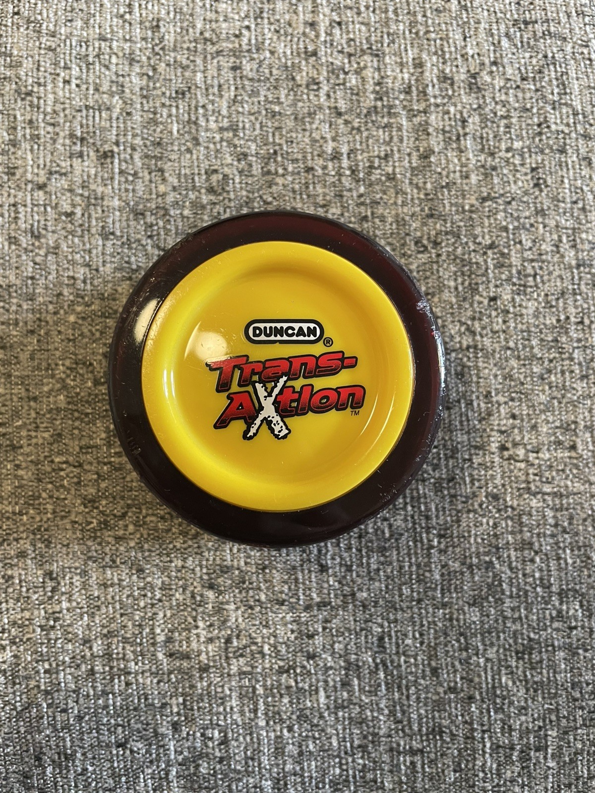 Vintage Duncan Trans-Axtion Yo Yo Super Spinning Red Yellow 90s WORKS