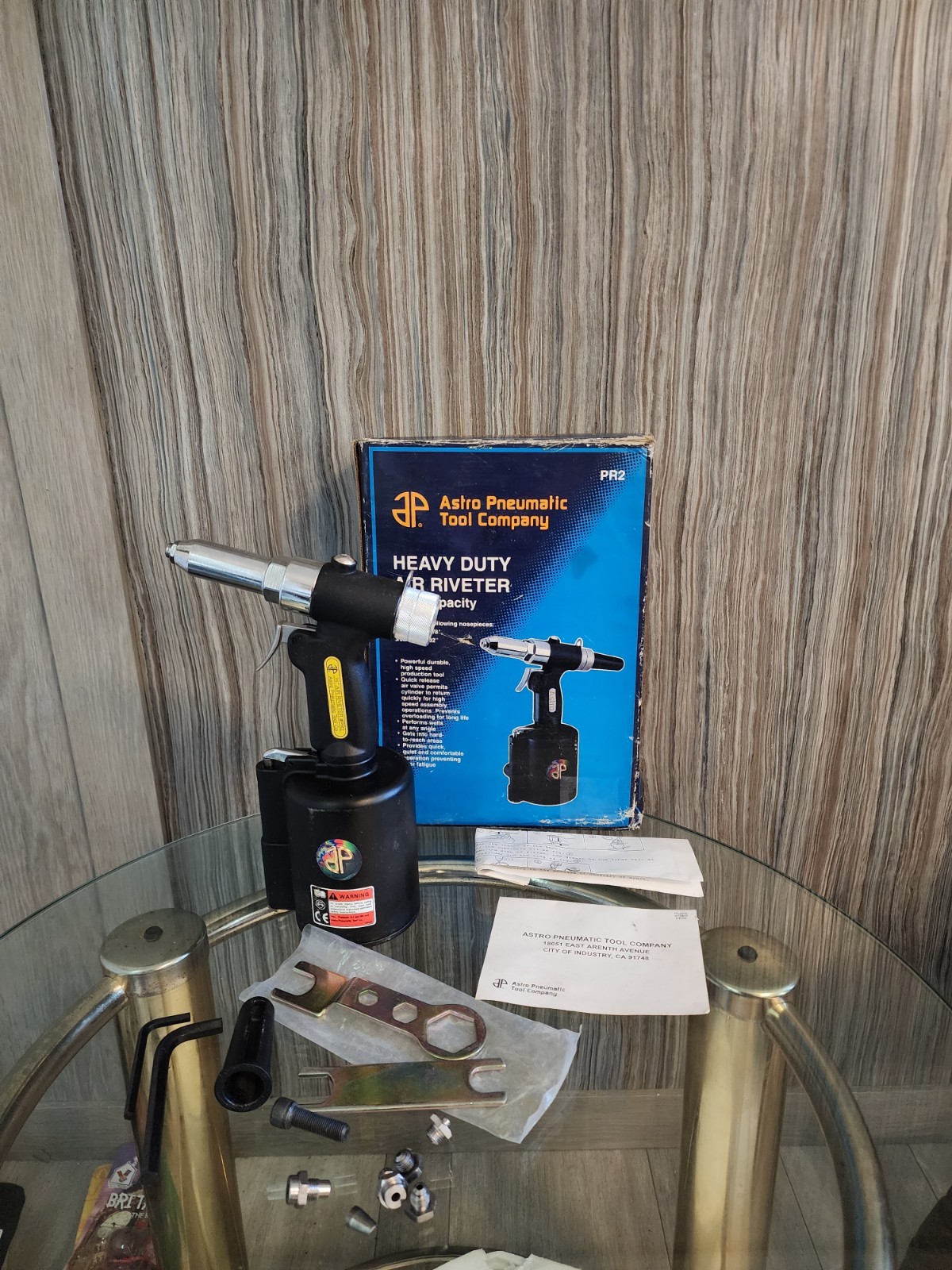 Astro Pneumatic PR2 Air Riveter - 3/32", 1/8", 5/32", 3/16" and 1/4" Capacity