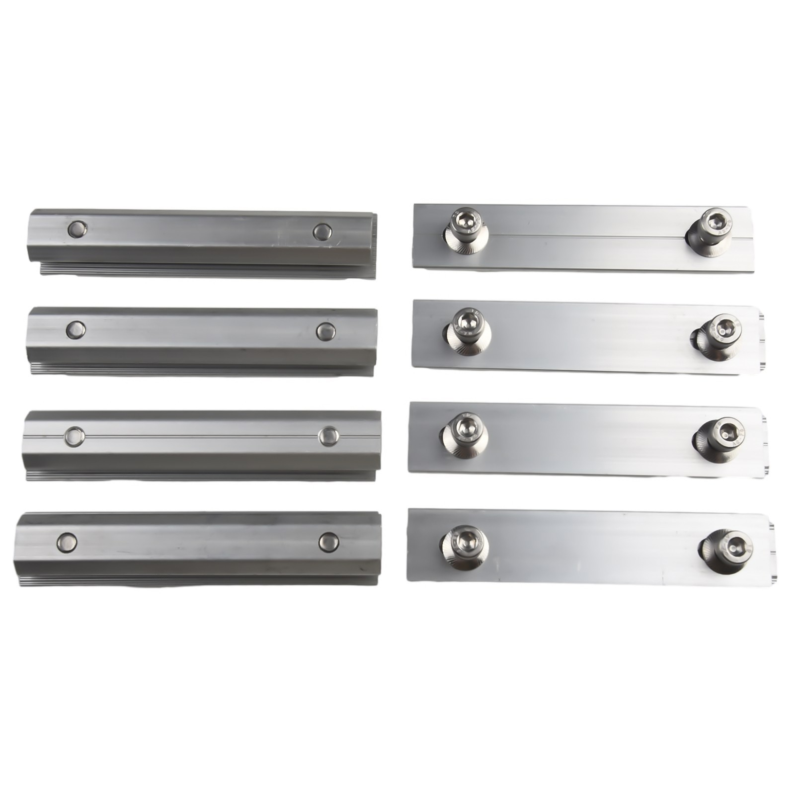 Solar Module Pv Bracket Sliver Solar Panel Mounts 1/4/8Pcs Connection Block