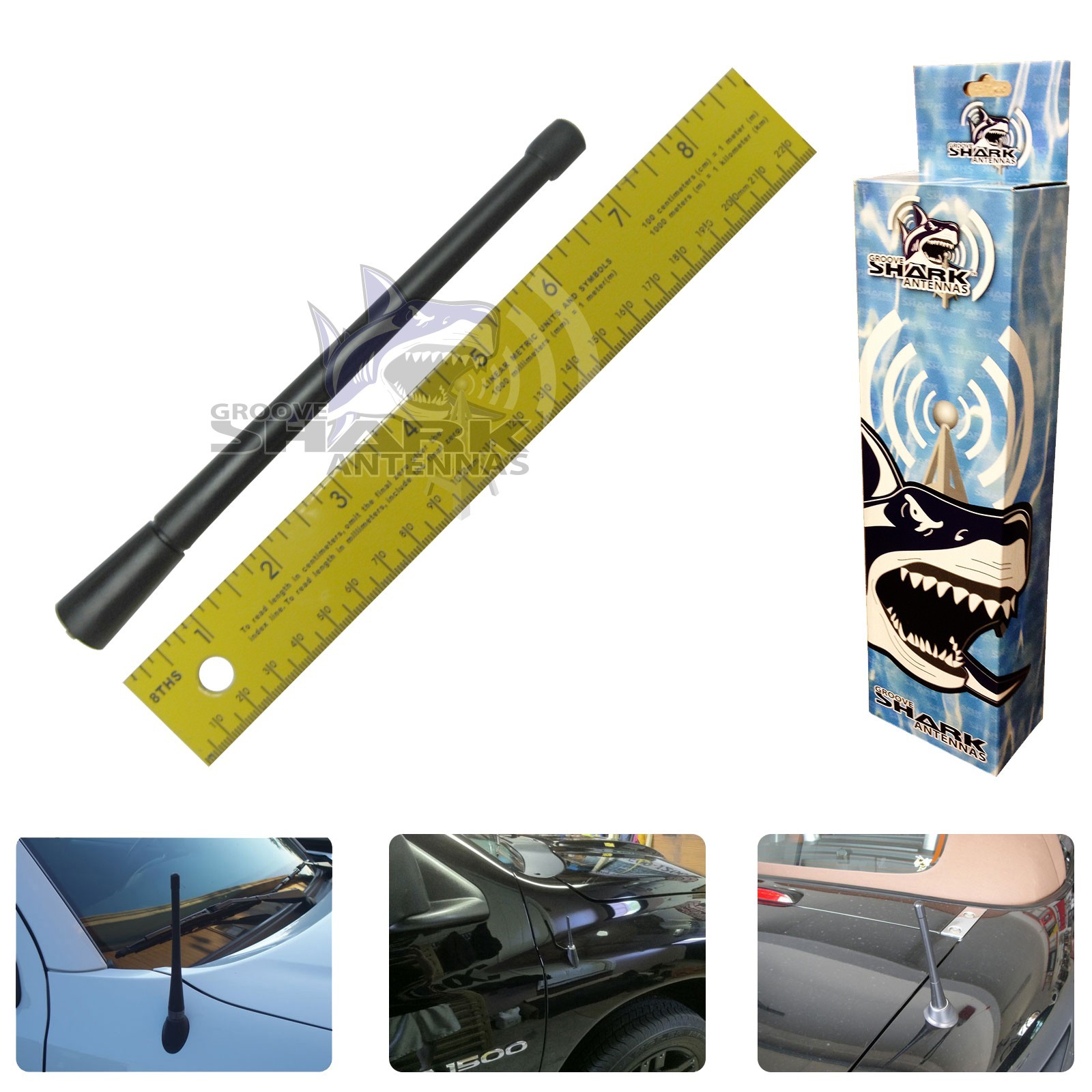 OEM (7" Inch) Antenna - 2009 thru 2012 Subaru Forester AM FM Car Radio Kit