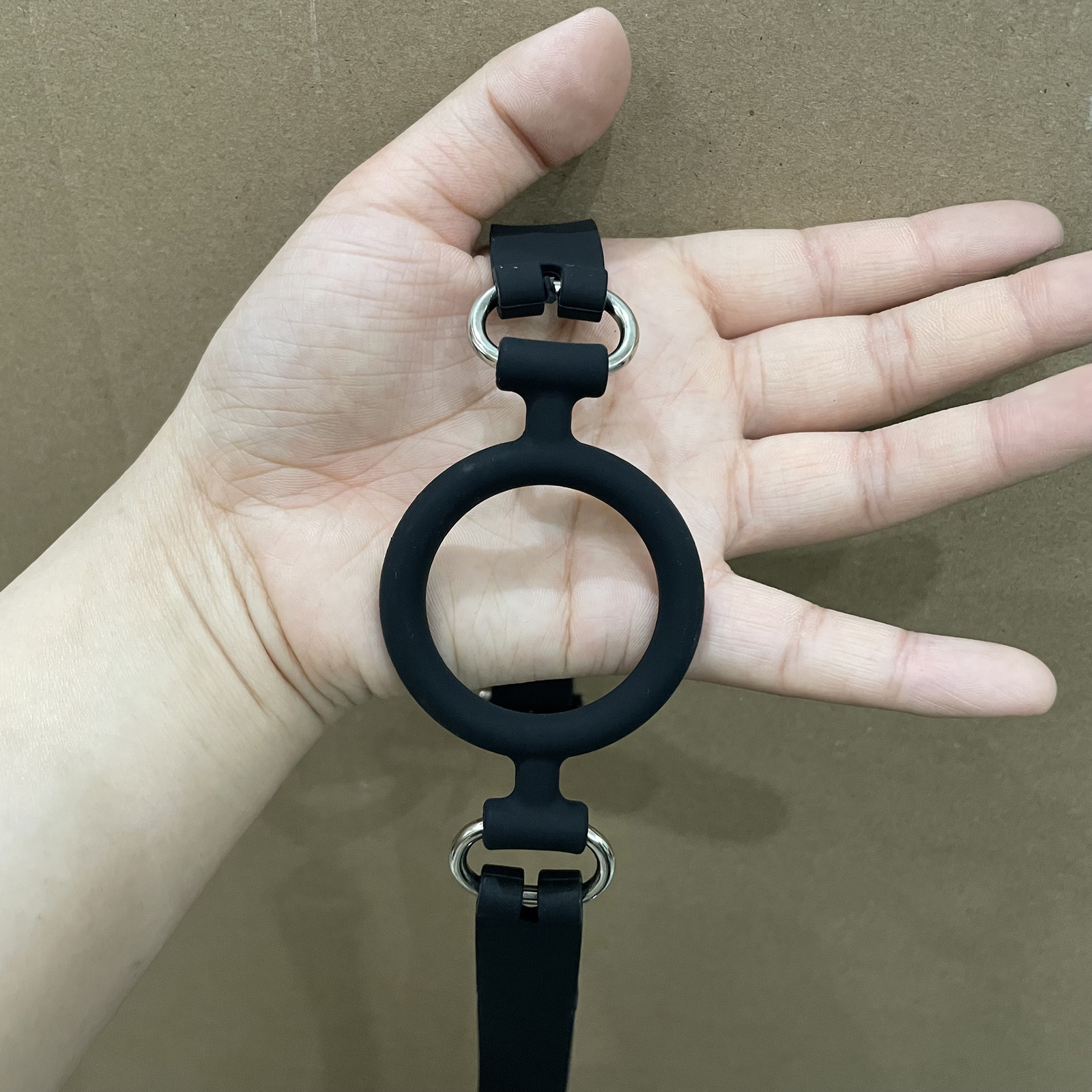 Silicone Open Mouth Gag Bondage Restraints O Ring Gag Plug BDSM Slave Roleplay