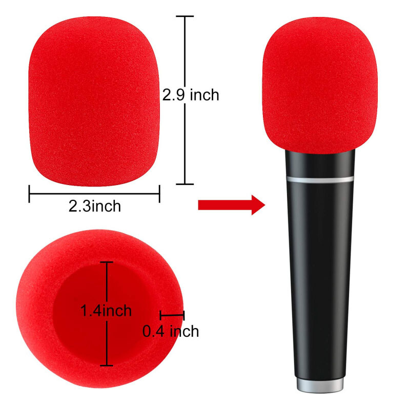Handheld Microphone Windshield Wind Shield Sponge Foam Cover Thicken