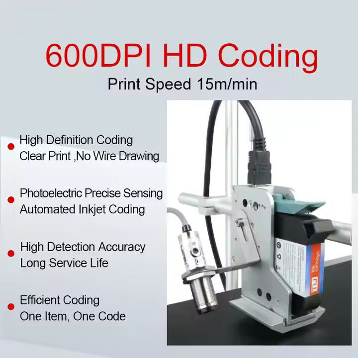 C110 Mini Conveyor Inkjet Printing Machine Production Date QR Code Barcode