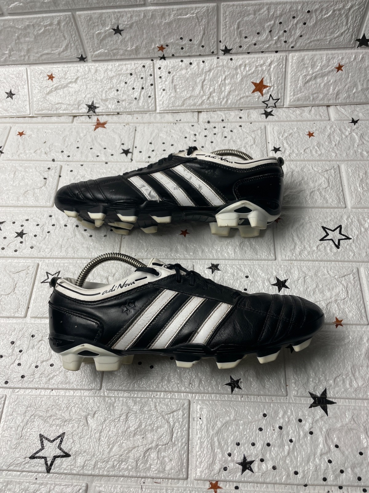 ADIDAS ADINOVA TRX FG/AG US9 UK8.5 EUR42 BOOTS LEATHER CLEATS SOCCER FOOTBALL