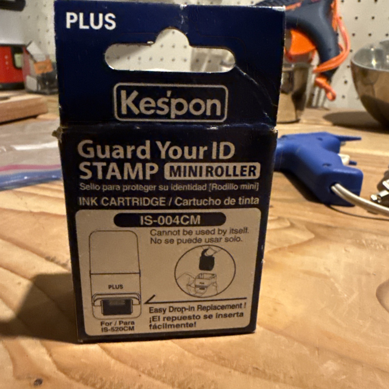 Kespon Guard Your ID Mini Roller Stamp Refill IS-004CM Ink Cartridge Replacement