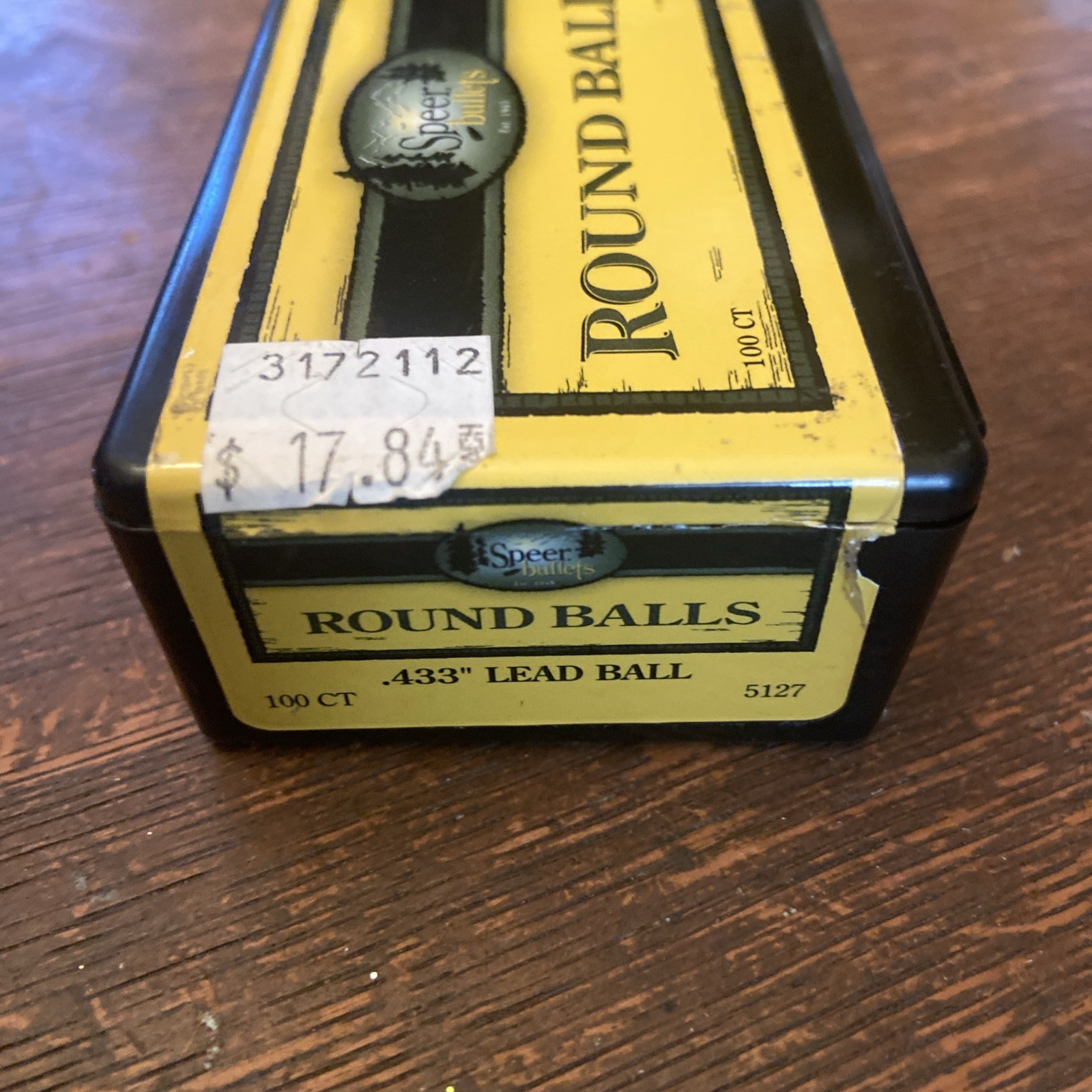 Speer 5127 .433 Round Ball Lead 100 Count