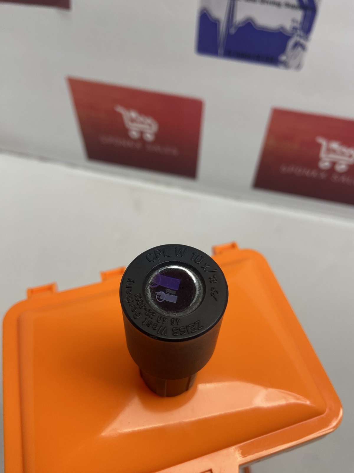 Zeiss microscope Objective CPL W 10x/18, West Germany