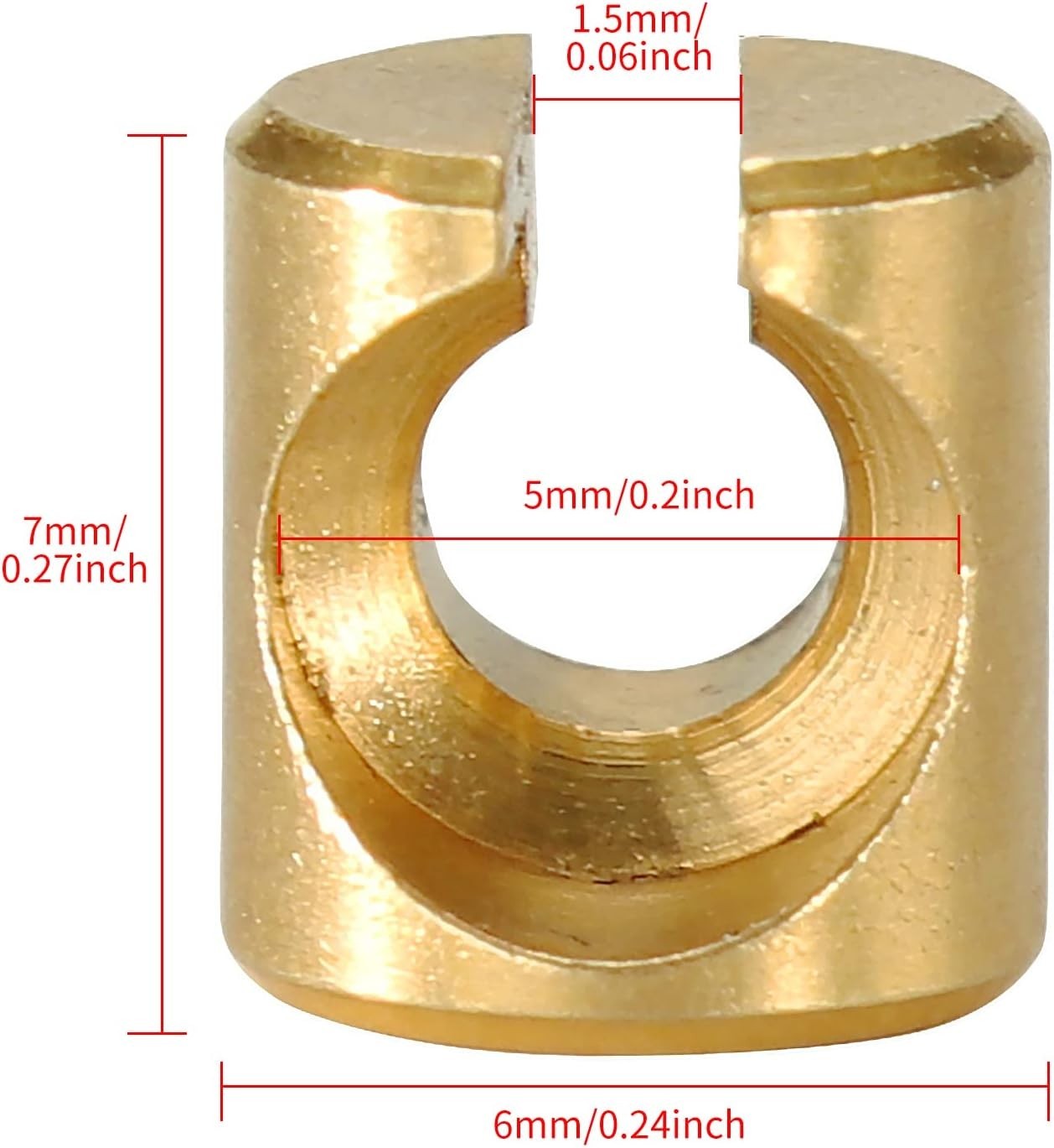 Throttle Idle Cable Ferrules for Carburetor Throttle Cable End Joint Guide Nut