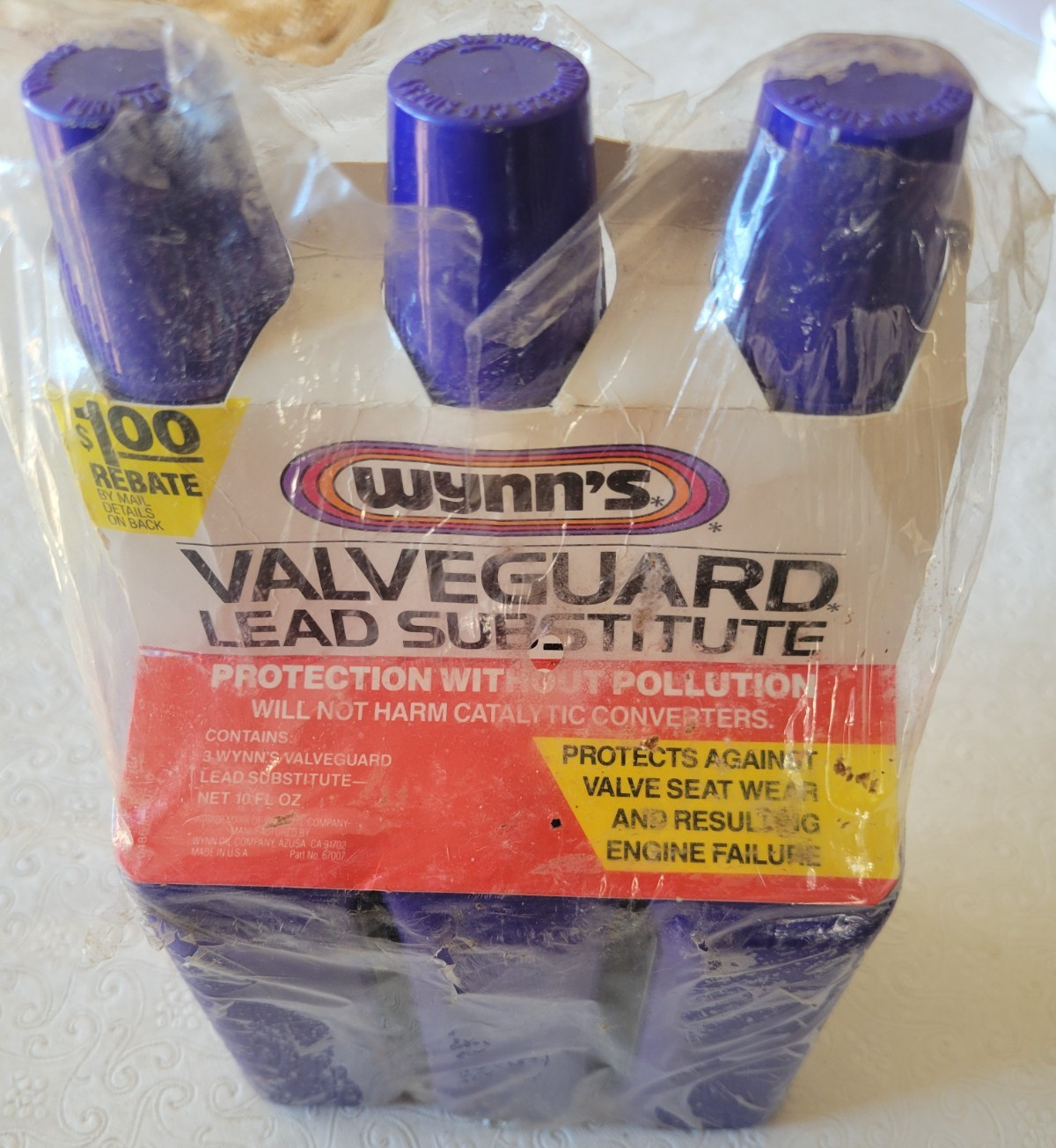 Wynn's VALVEGUARD Vintage Unopened 3 Pack Lead Substitute Additive 10oz