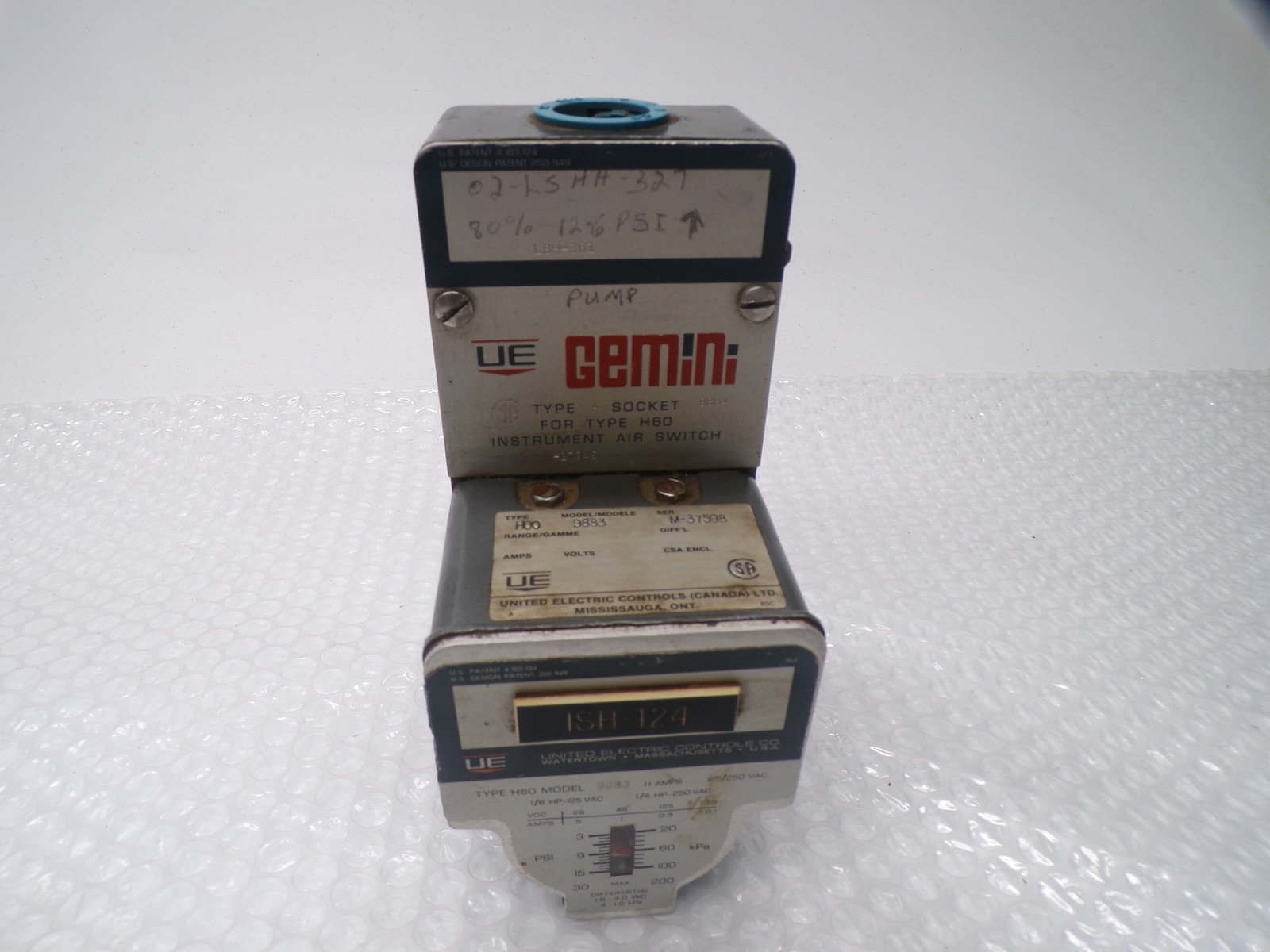 UE GEMINI H60 PRESSURE SWITCH UNMP