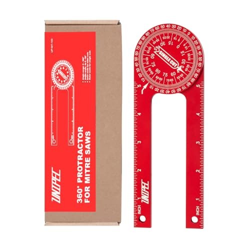 7.3" Aluminum Miter Saw Protractor, Rust-Proof Angle Finder with Precision