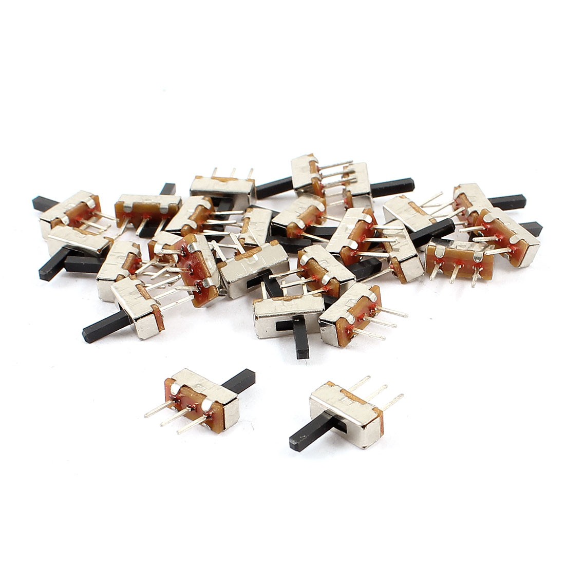 25 x PCB Mount 3 Terminal 2 Position SPDT Horizontal Miniature Mini Slide Switch