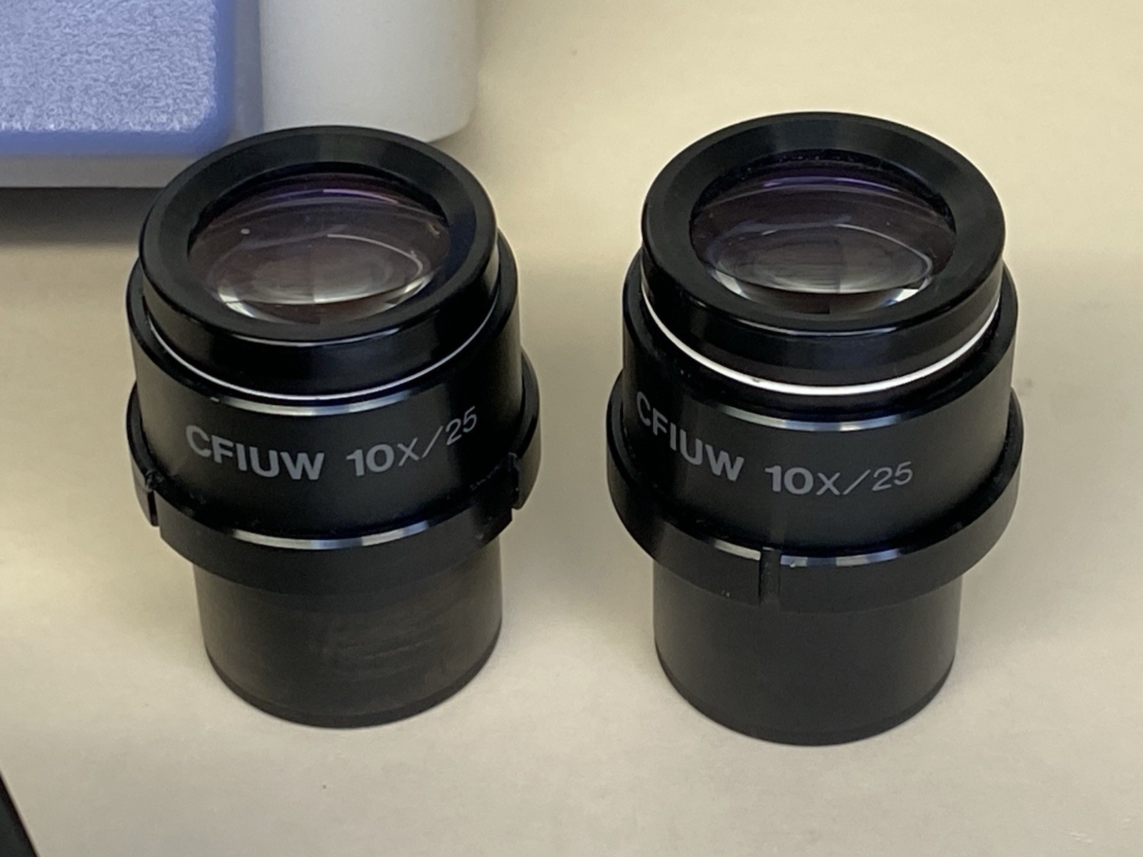 NIKON TRINOCULAR MICROSCOPE HEAD WITH CFIUW 10x/25 EYEPIECES FOR A ECLIPSE E800