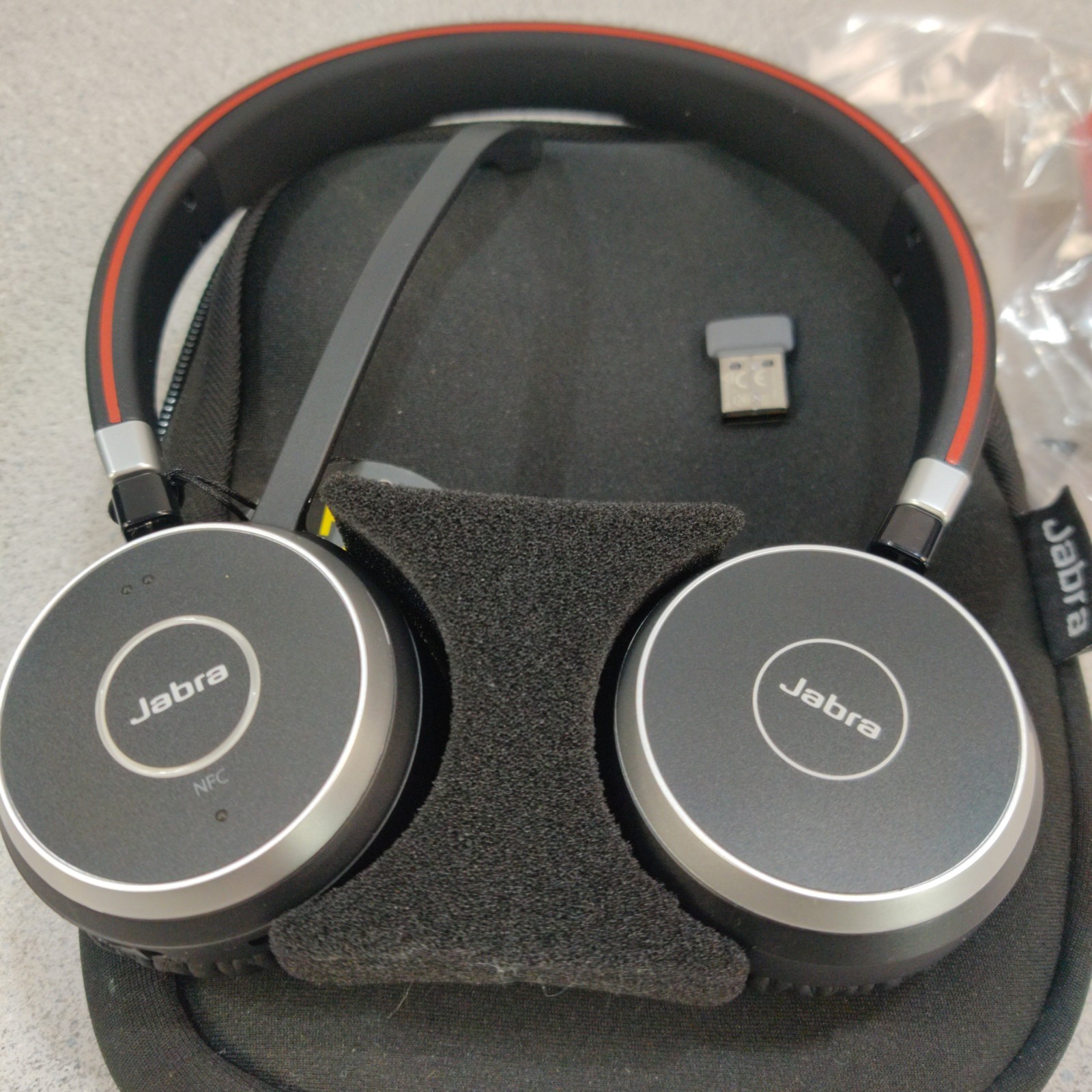 Jabra Evolve 65 UC Stereo Headset - Black - New (No Box)