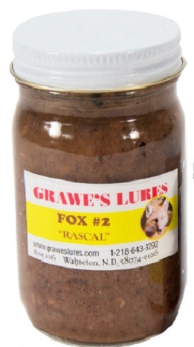 FOX #2 "RASCAL"  ** 4 oz JAR  ** Grawe's Lure Great for Fox