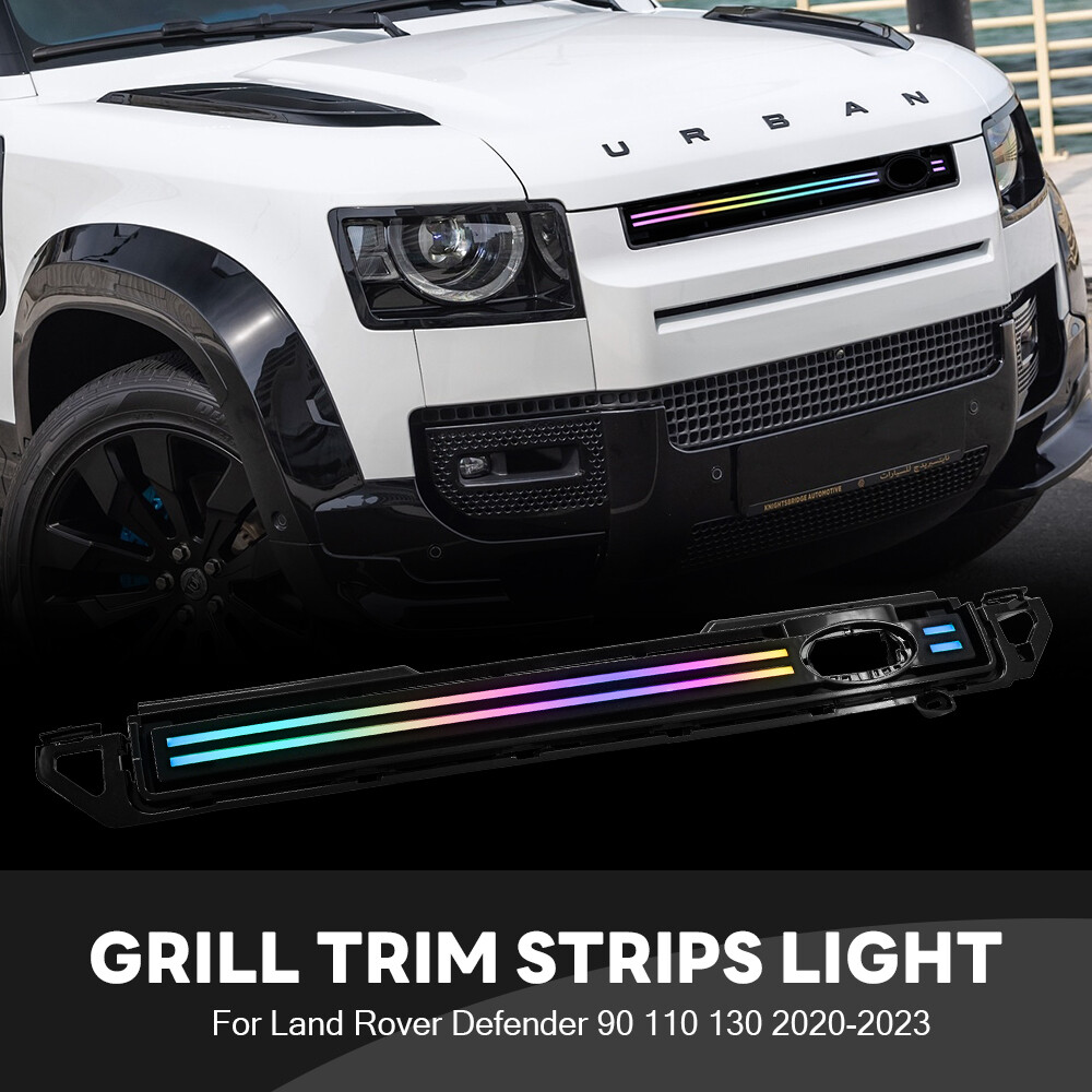 RGB LED Grille Trimmer DRL Lights For Land Rover Defender 90 110 130 2020-2024