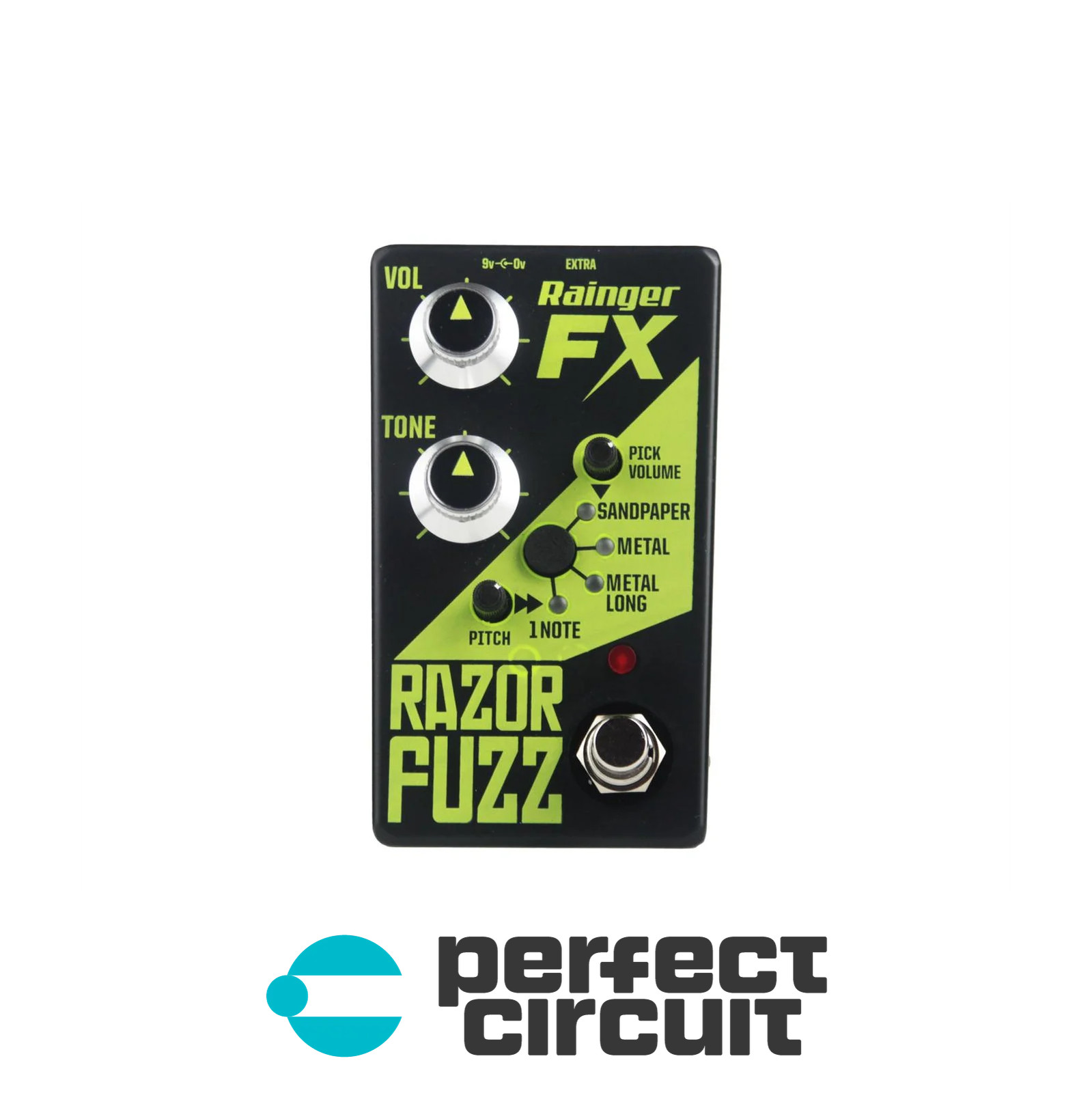 Rainger FX Razor Fuzz Virtual Plectrum Fuzz Pedal EFFECTS NEW PERFECT CIRCUIT