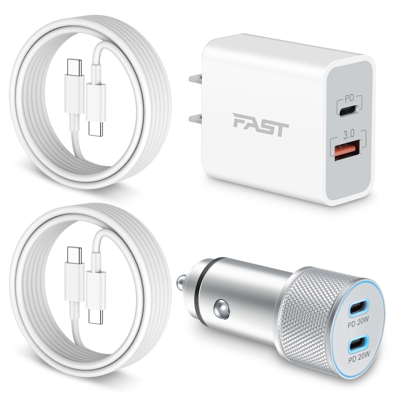 Car Charger 40W Fast Charging USB C for 17/17 Pro Max | Quick Charge on the Go