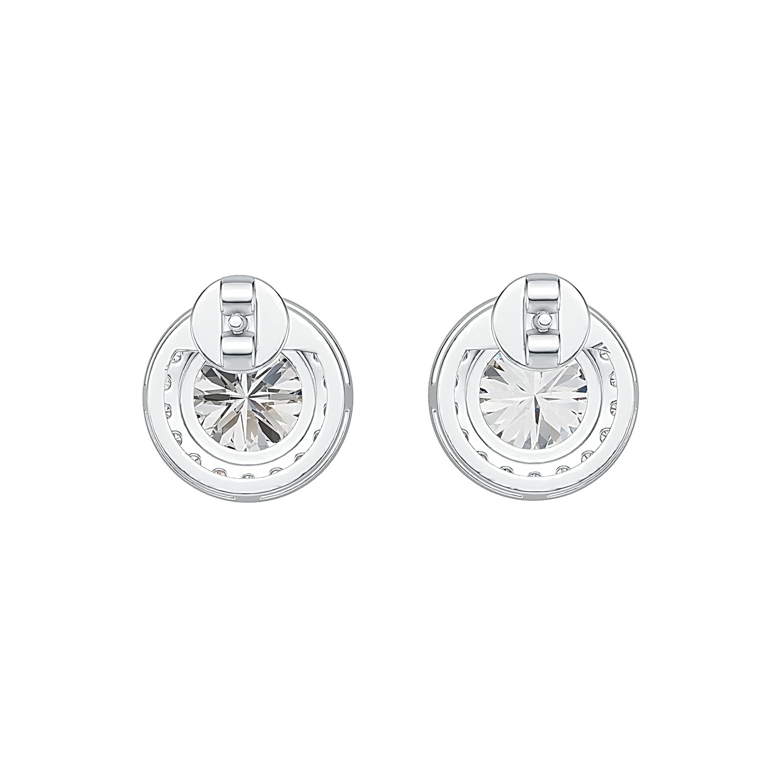Sterling Silver Semi Mount Earrings Setting Round RD 8x8mm Stud