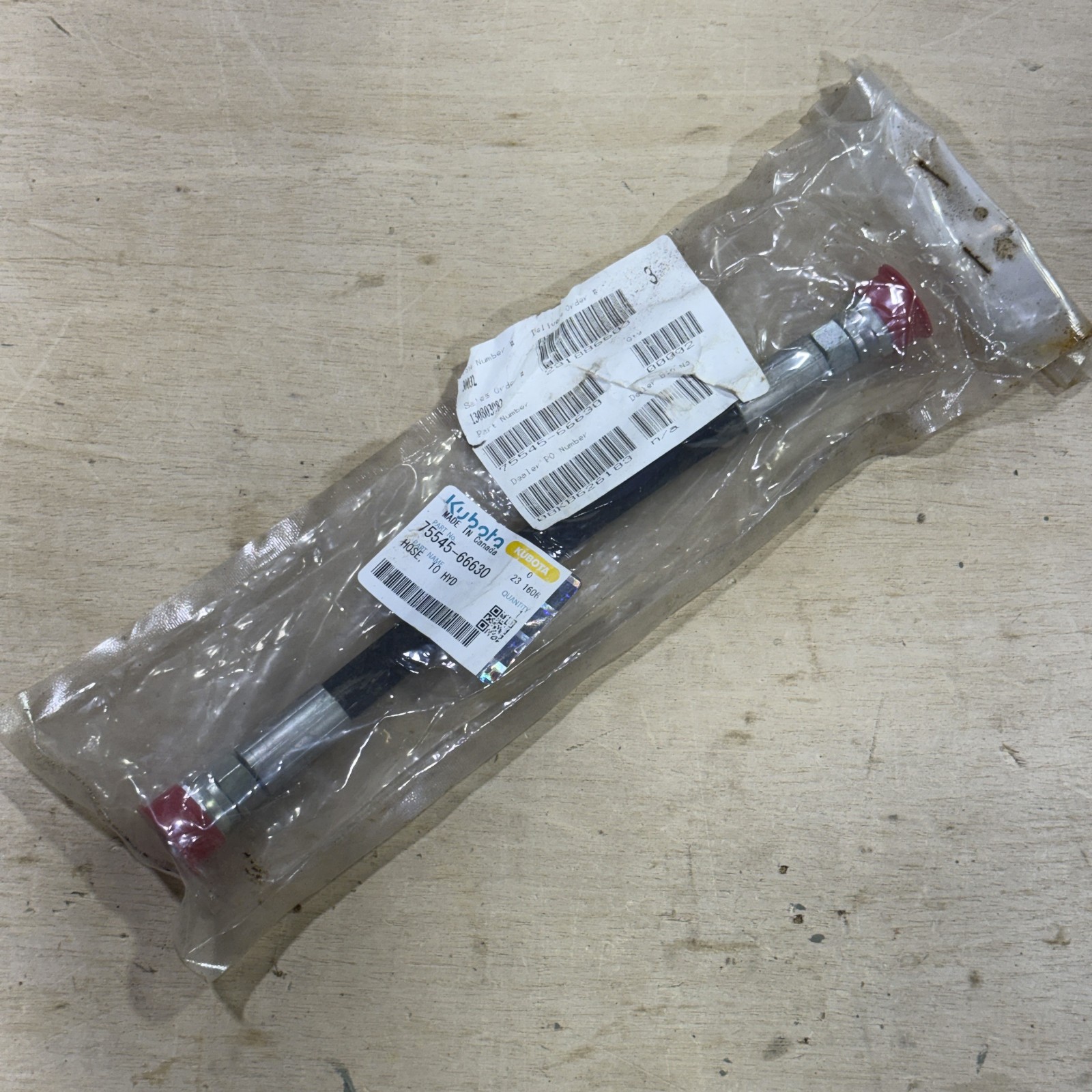 Kubota #75545-66630 Hydraulic Hose, 10
