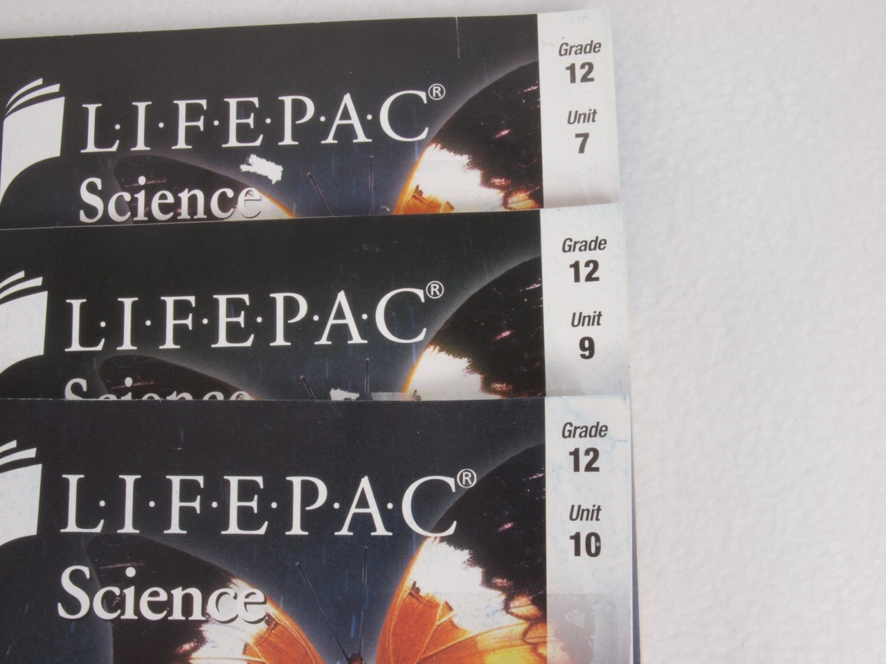 Lifepac Science 12 Student Books 2006 Unit 2 3 4 7 9 10 Homeschool AOP