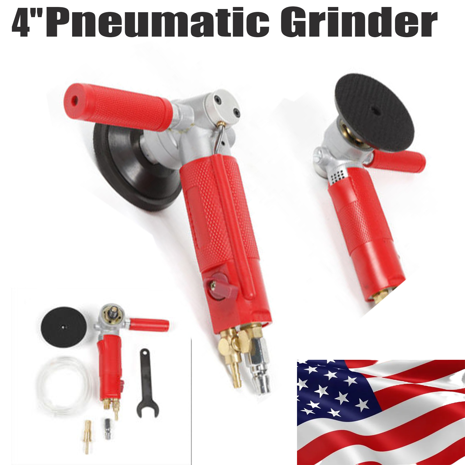 Pneumatic Grinder Air Wet Jet Air Polisher Water Sander Granite 4300 Rpm 4 inch