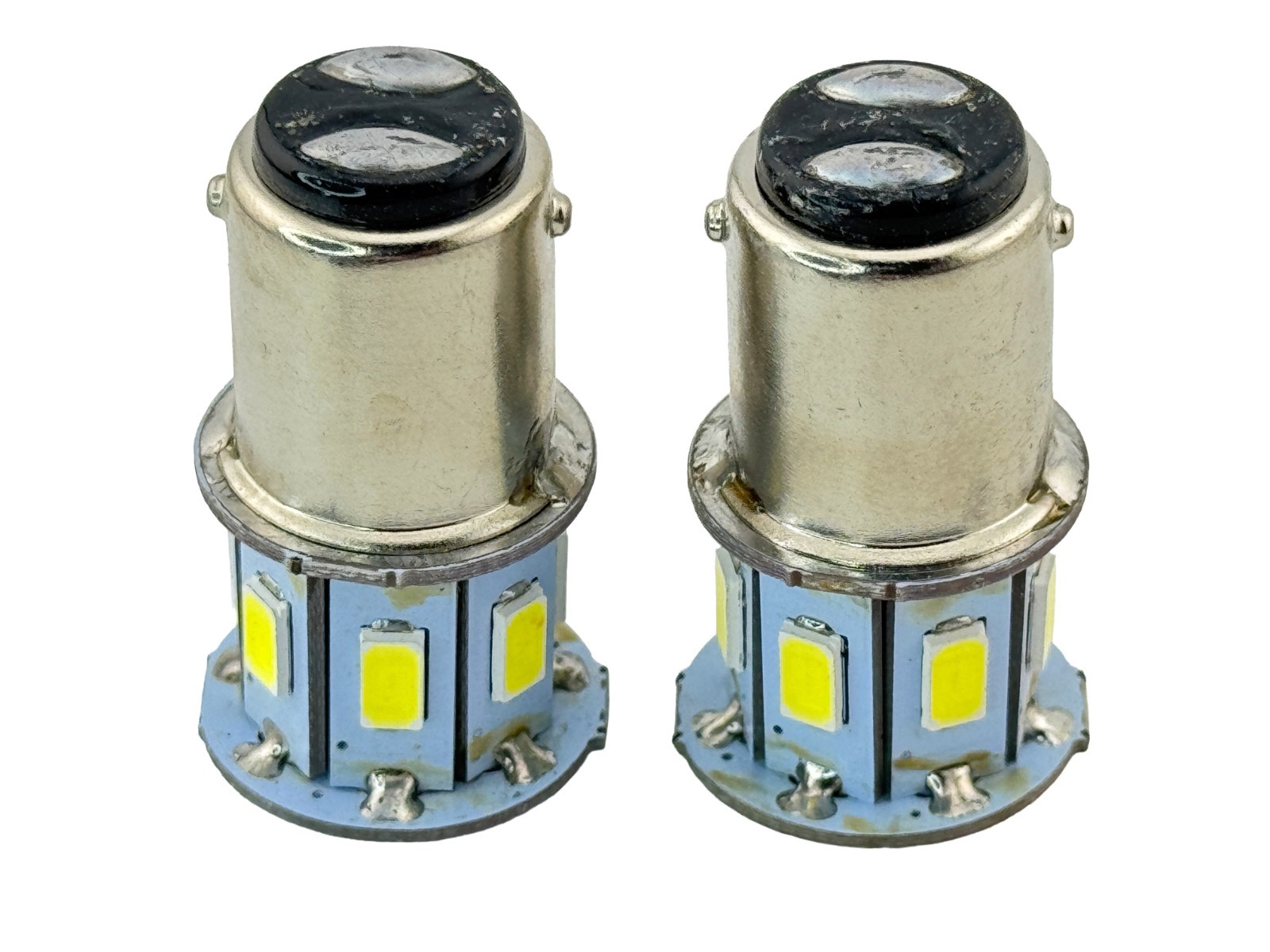 Rebaydo 2pcs 1158 BA15D LED Bulb 6–12V DC Dual Filament