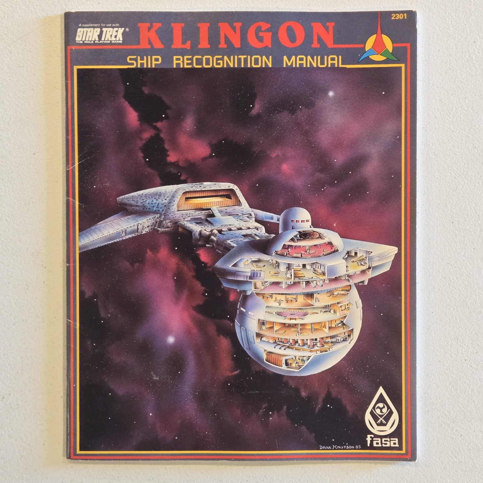 Klingon Ship Recognition Manual BOOK 1985 STAR TREK ROLE PLAYING GAME 2301 G+